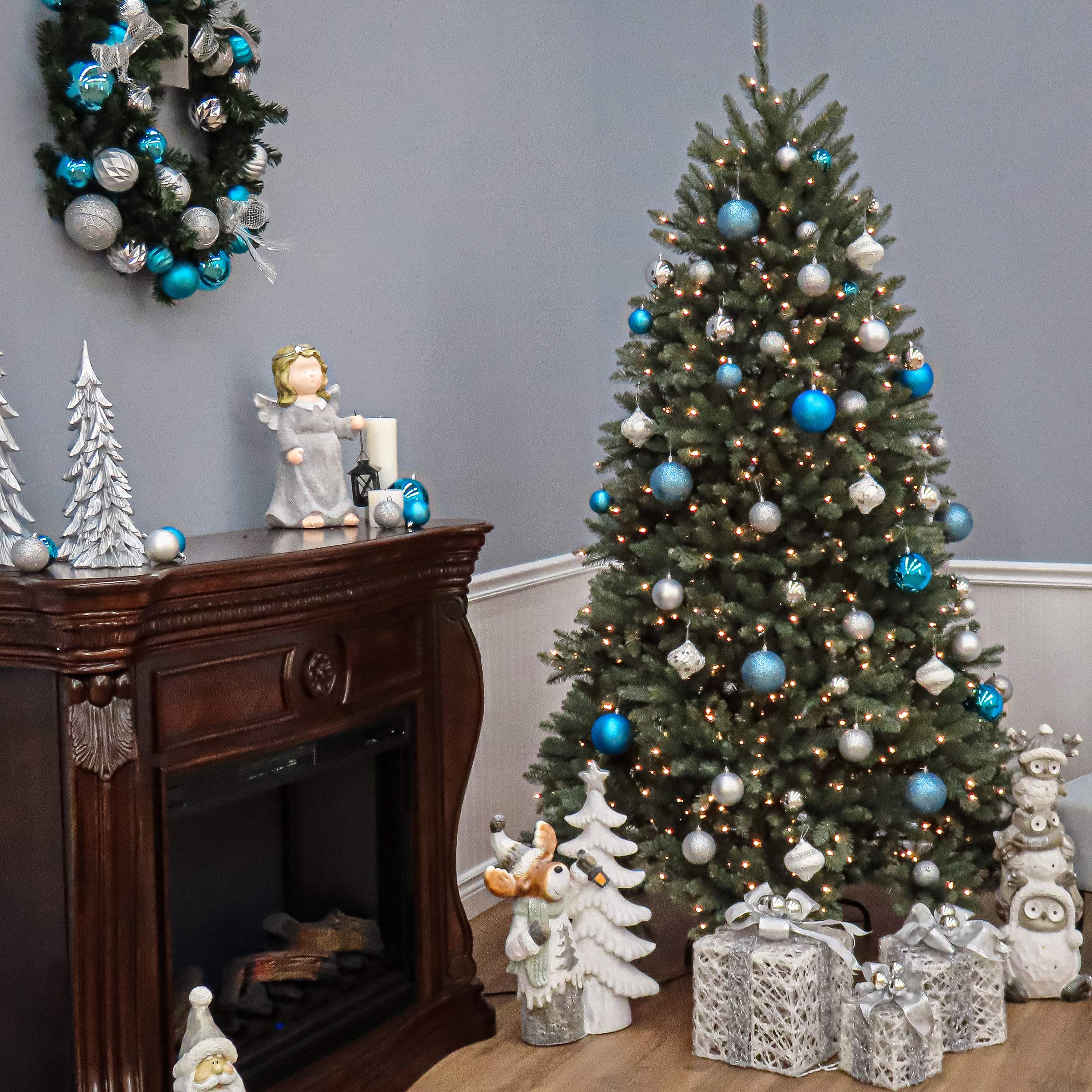 新品未使用 National Tree Company クリスマスツリー 7ft 7.5 ft. Pre-Lit Dancer Pine Tree with Clear Lights